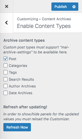 Enable Content Types